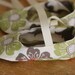 Lime and Taupe Floral Ballet Slipper Baby Shoes