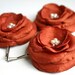 Orange Flower Hair Clips - Bridal Flowers - Orange Hair Pins- Orange Wedding Accessory - Orange Hair Pieces