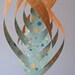 Eco Friendly - Swirly Mobile - Polka Dot Paper Decoration Unique Suspension Home Decor Baby Nursery Children Teen Dorm Modern