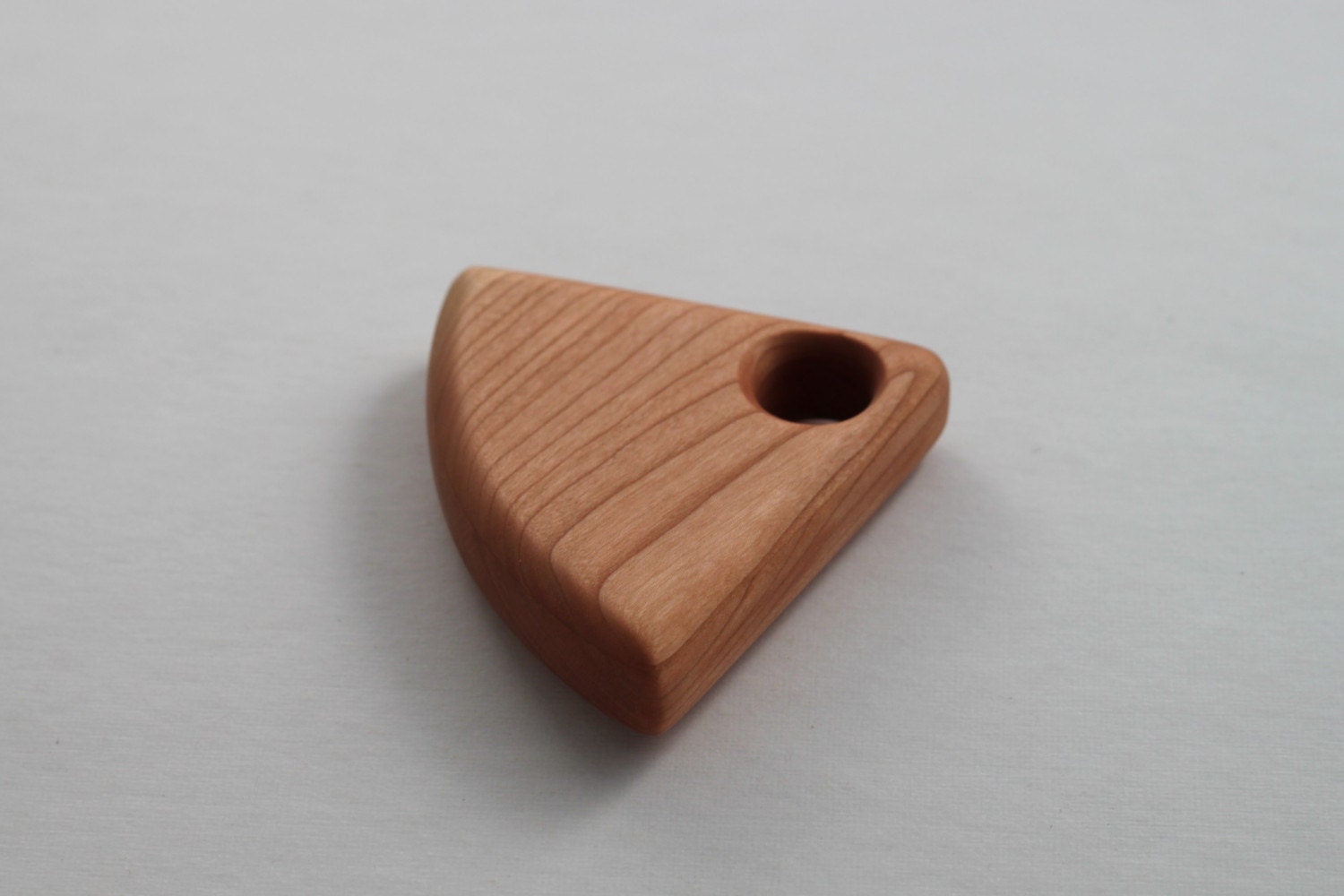 Wooden Fan Rattle- Cherry