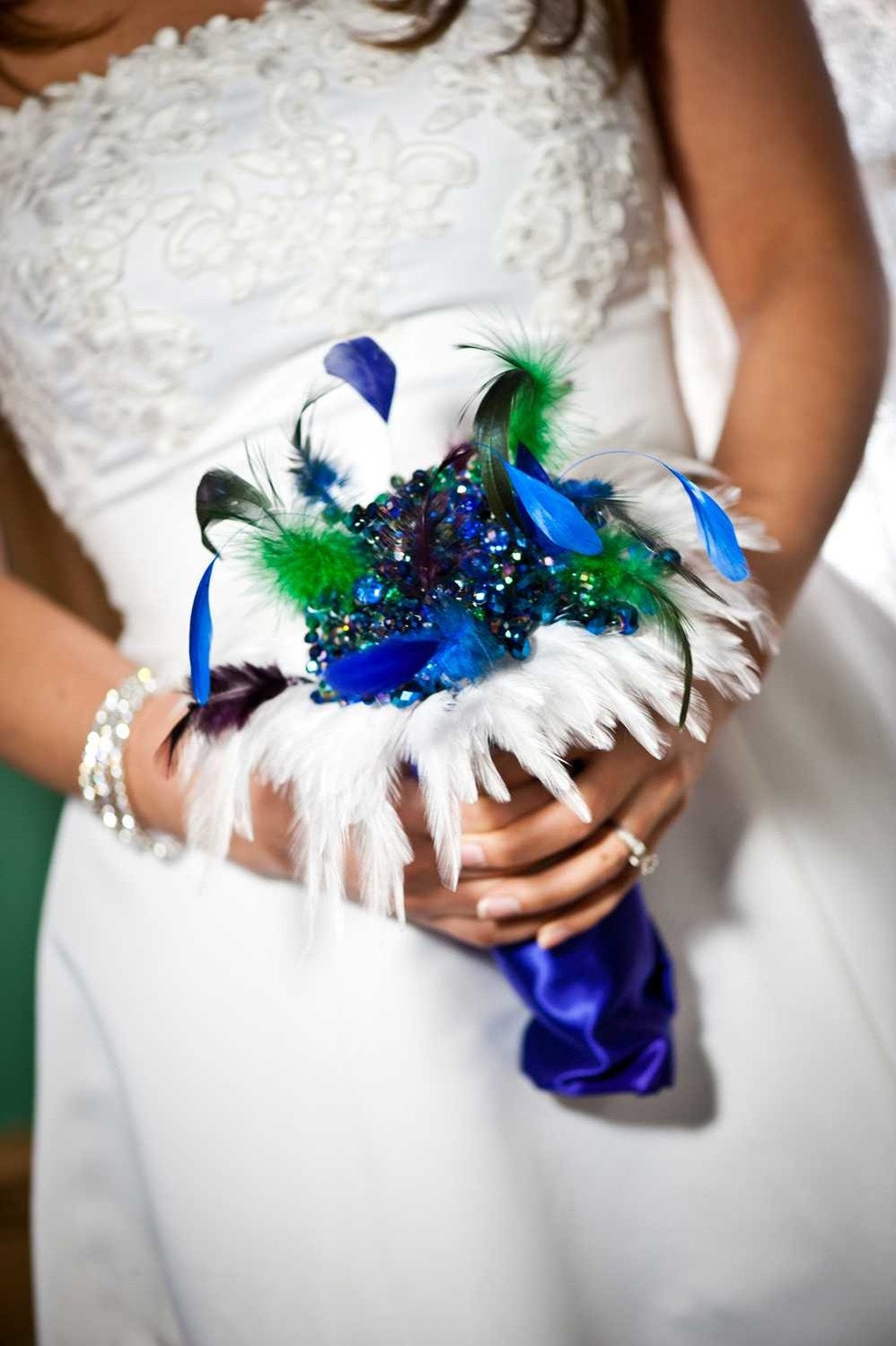 Crystal, Pearl, Brooch or Feather Wedding Bouquets and Accessories - DEPOSIT and Ordering information