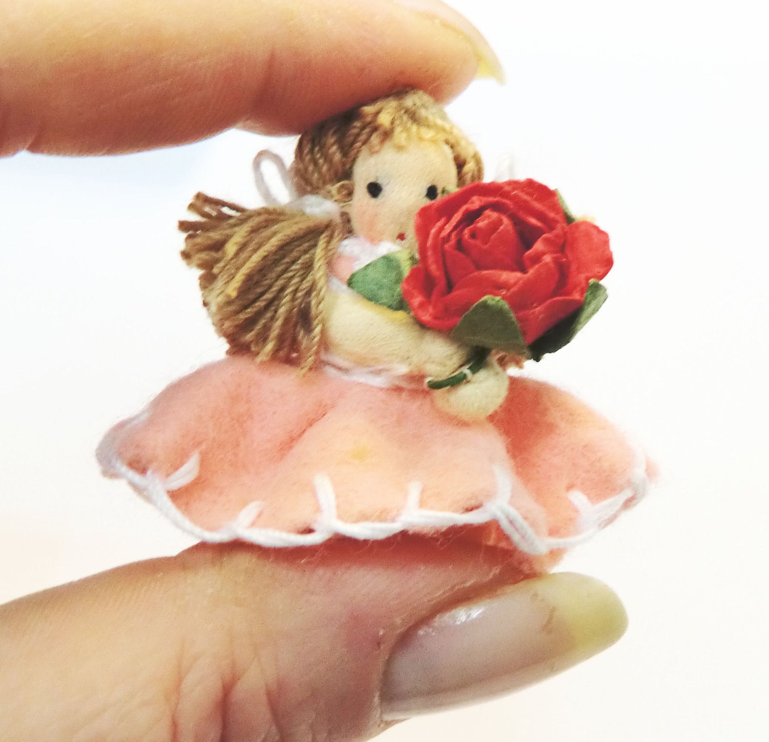 Art Doll  " Daisy Doll" in miniature only 3.8 cm.
