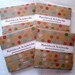 Set of 16 Matchbook Notebooks / birthday polka dot