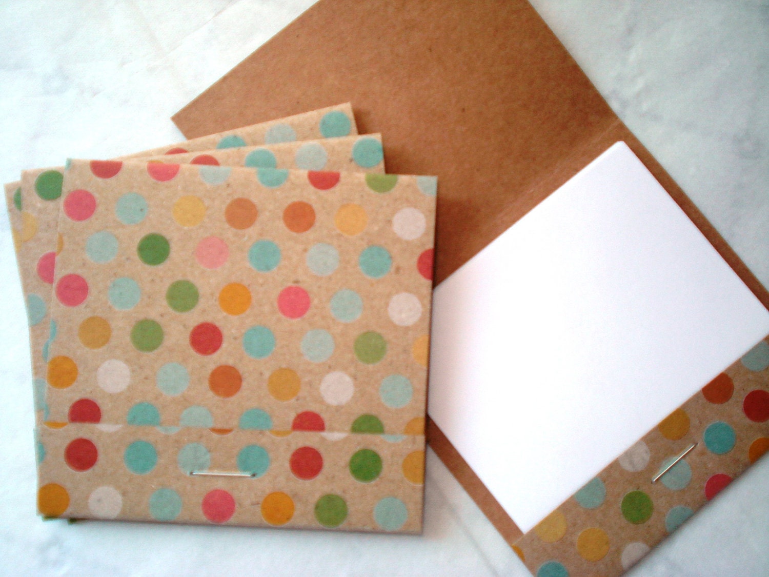 Set of 16 Matchbook Notebooks / birthday polka dot