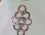 Unisex Steel Key Ring.  Diamond-Shaped.