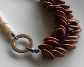 Pearl shell and Ampiyon seed necklace