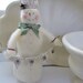 Vintage Inspired Glittery Snowman