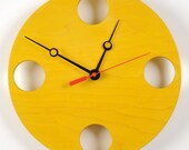 POP Clock: Yellow Modern Clock