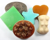 Set of Six Soaps - sugar scrub, oatmeal, coffee, variety, mix, gift set, wedding, bridesmaids gifts, graduation