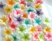 Cake Decorations Gum Paste Blossoms Pastel Colors 30 piece set Easter