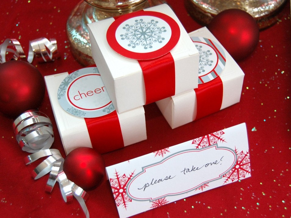 Snowflake Holiday Printable Mini Party Set CMPsnowflake
