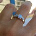 Engagement Ring -opal ring silver ring - Recycled silver sterling ring Made to order