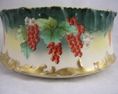 Tressemanes Vogt TV Limoges Pudding Bowl Hand painted by Roby - Free USA Shipping