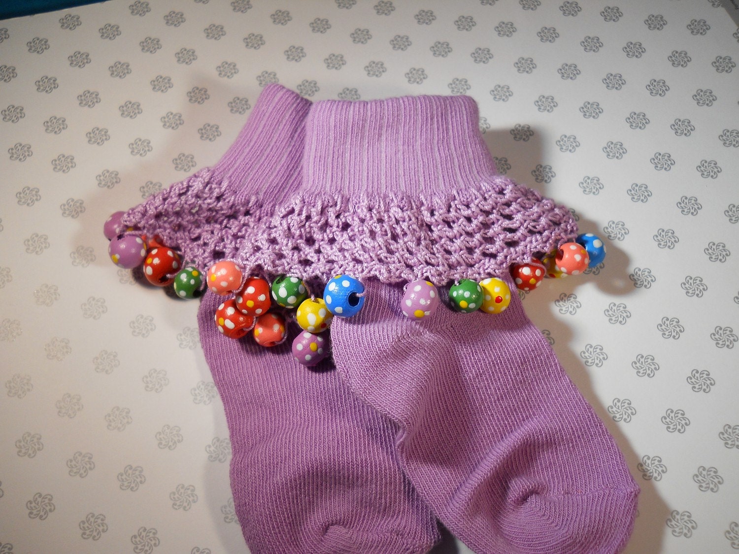 Children's embellished socks