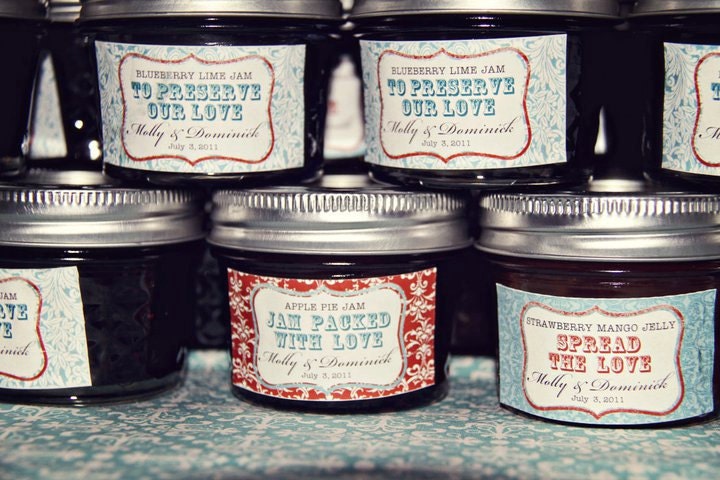 Spread the Love. Jam Packed with Love. Jam Label Design Printable file. Made to Match your Weddings by Tipsy Graphics Il_570xn