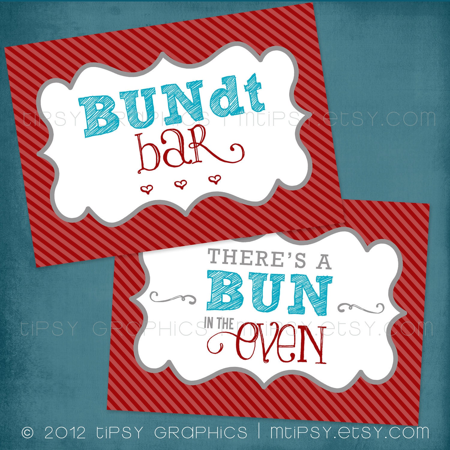 First Came the Lovin. Bun in the Oven Baby Shower Invite. Gender Neutral Yellow & Gray by Tipsy Graphics. Any colors and text.
