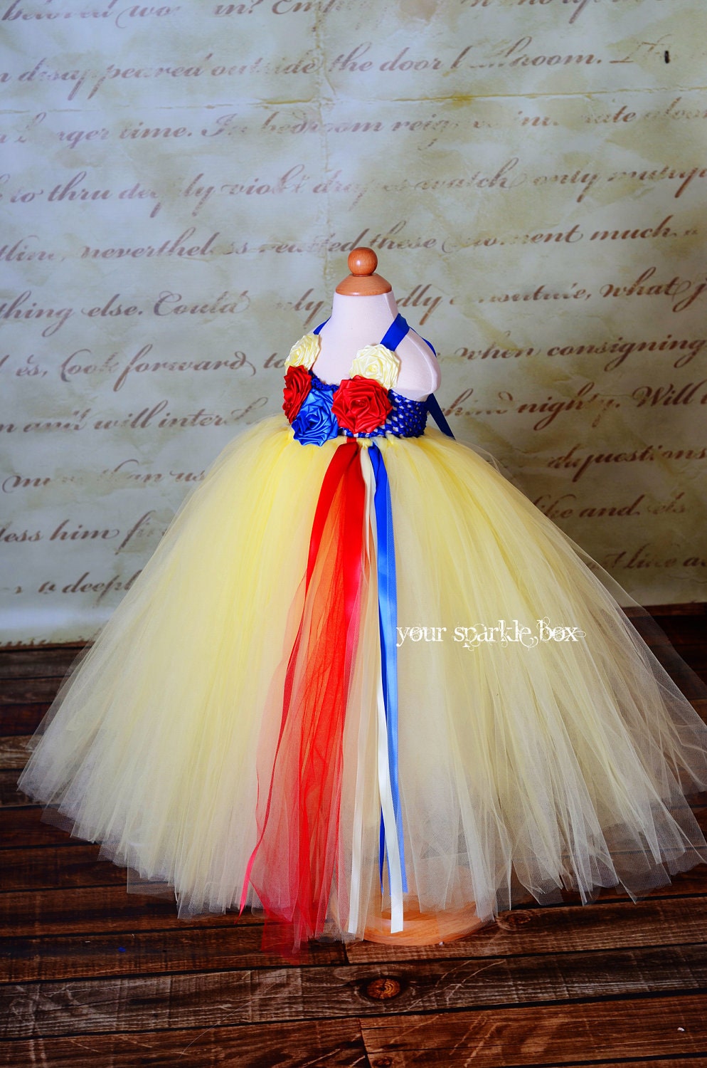 Snow White tutu dress - halloween, pageant, birthday outfit up to 4t