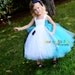 Alice in Wonderland Costume Tutu Dress and headband 5t or 6