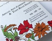 Simple Yet Bold Floral -- Color Option B -- Can Design in ANY color