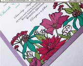 Floral Beauty -- Color Option B -- Can Design in ANY color