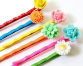 Colorful Bobby Pins Set of Six