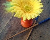 Hair Clip Flower and Feather Hair Fascinator- yellow Daisy Il_170x135