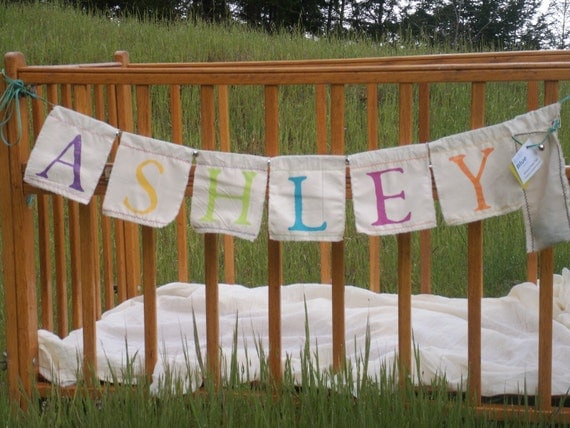 Personalized Banner - customize your own handpainted garland with any name Il_570xn