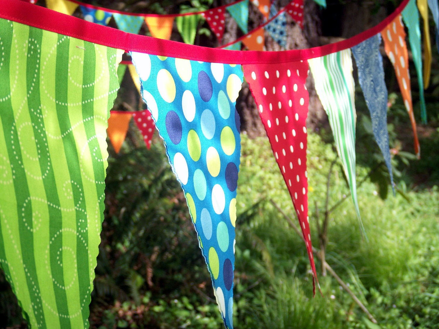 Circus Bunting Fabric Party Flags size X-Large Il_570xn