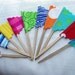Cupcake Toppers Circus Flags 24 Count