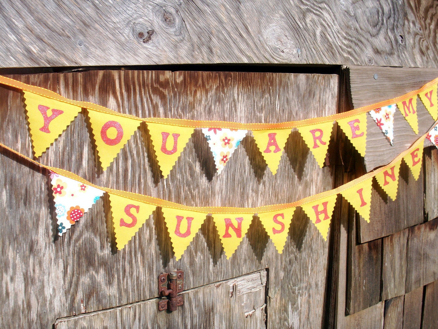 You Are My Sunshine Bunting for Nursery, Weddings, Kids room