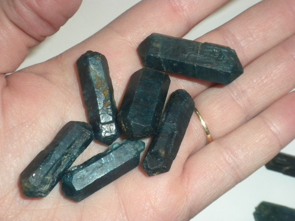 Blue Apatite Double Terminated Points