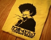 Cowboy Bebop Spike Spiegel Inspired Screenprinted T-Shirt