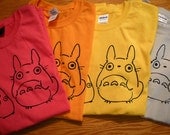 Totoro Inspired Screenprinted T-Shirt