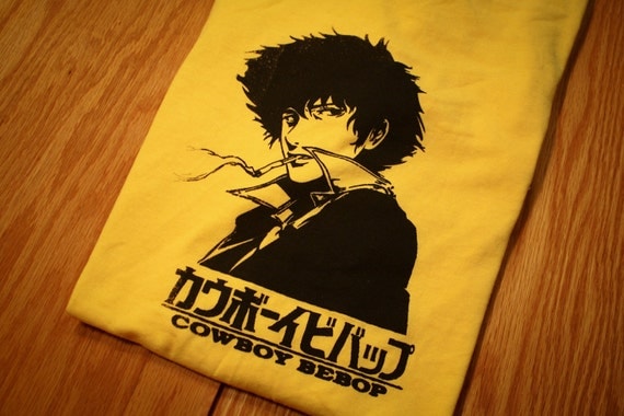 Cowboy Bebop Spike Spiegel Inspired Screenprinted T-Shirt