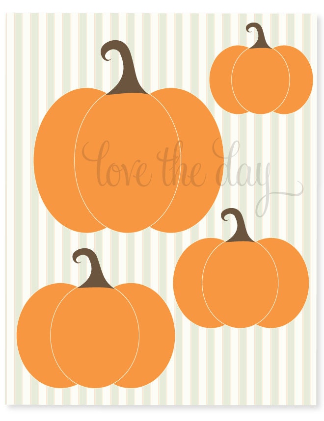 Thanksgiving Pumpkin Decals - Our Little Pumpkin Birthday Party PRINTABLE Collection by Love The Day