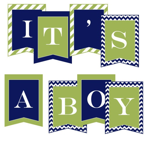 It's A Boy Baby Shower PRINTABLE Party Banner by Love The Day Il_570xn