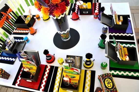 Crayon Party PRINTABLE DIY Birthday Full Collection by Love The Day Il_570xn