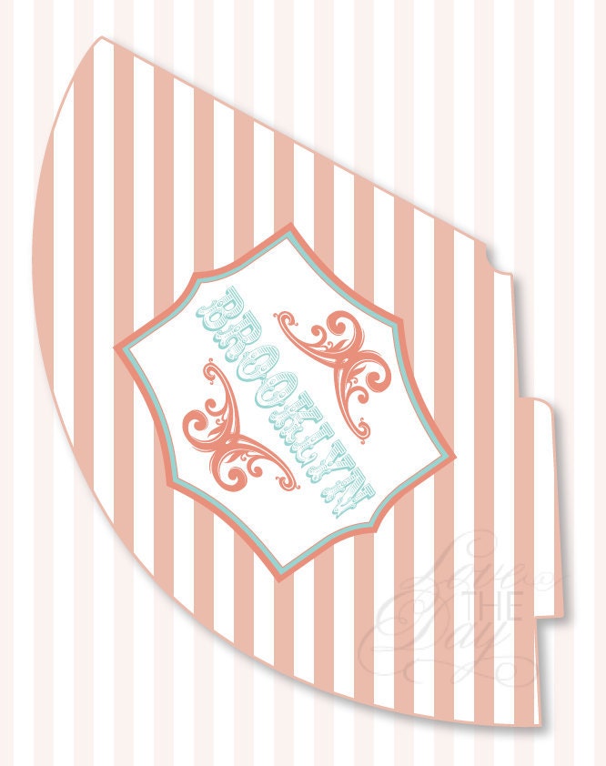 Vintage Circus Birthday PRINTABLE Party Hat by Love The Day Il_570xn