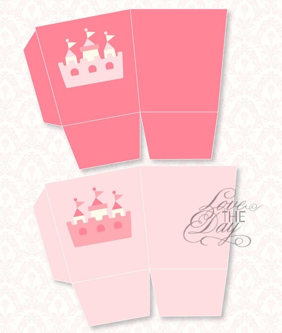 Pinkalicious Princess PRINTABLE Party Favor Boxes by Love The Day Il_570xn
