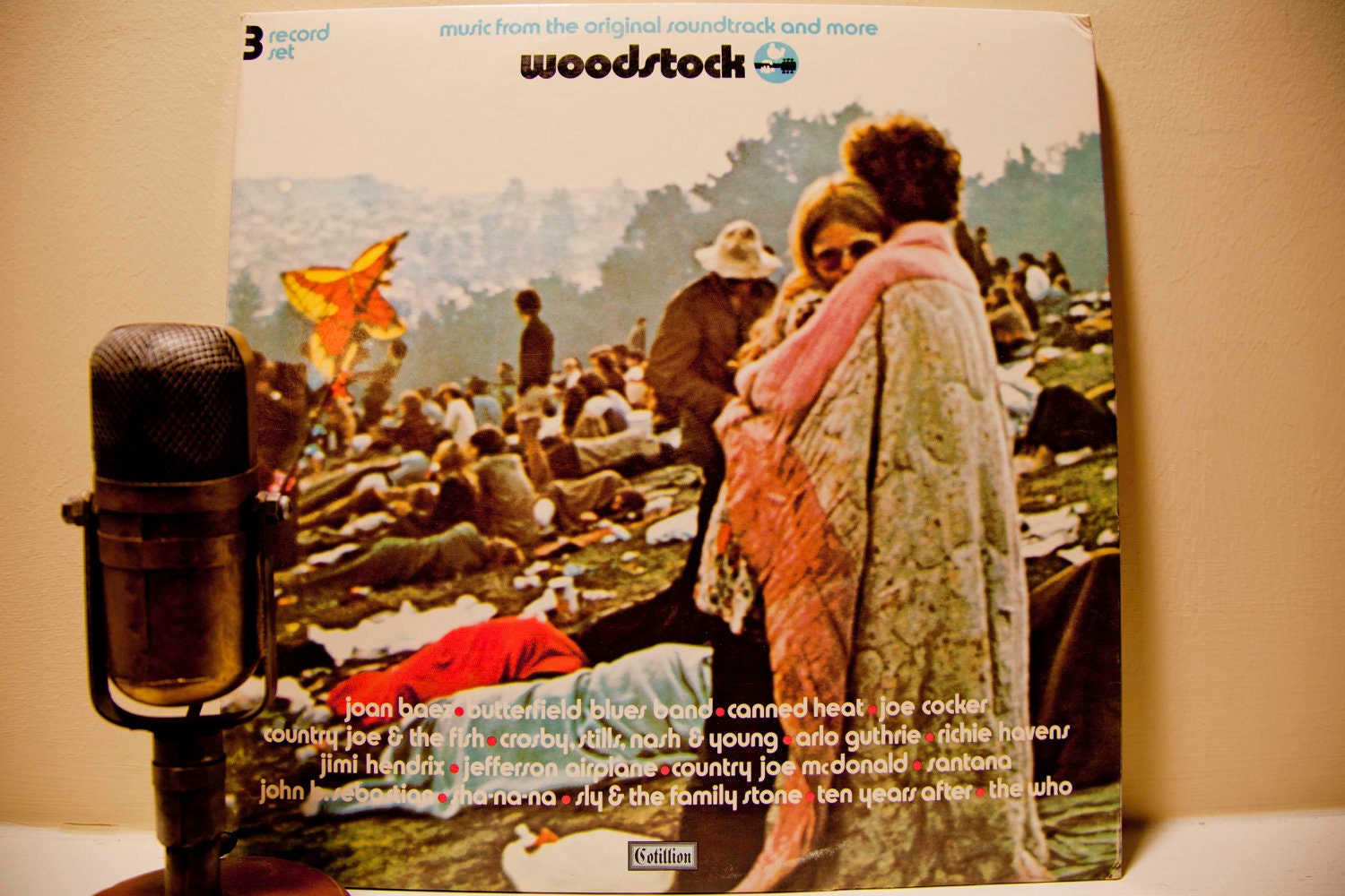 Woodstock Vinyl Record Album 1960s Jimi Hendrix Jefferson Airplane CSNY, "Woodstock" (Original 1970 Cotillion 3LP)