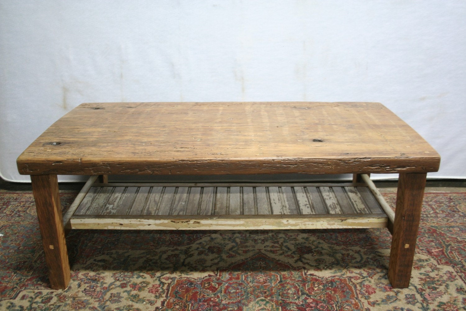 The Bargeboard coffee table in natural matte finish