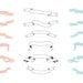 CLIP ART - Hand Drawn Ribbons - for commercial and personal use