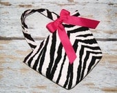 The Diva in Zebra and Hot Pink Of Course -Toddler Tote - Can Be Personalized