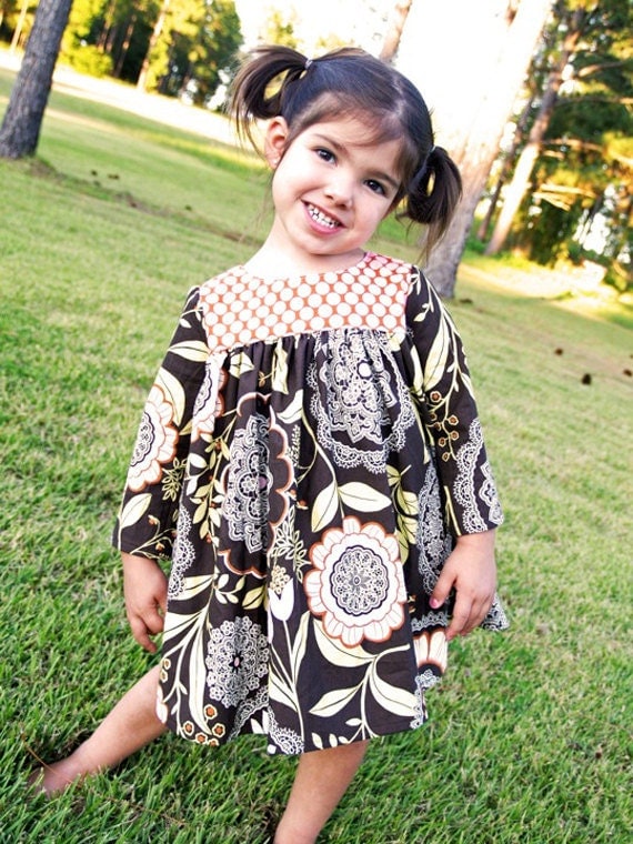 INSTANT DOWNLOAD- Emory Dress  (sizes 12 /18 months to 6) PDF Sewing Pattern and Tutorial