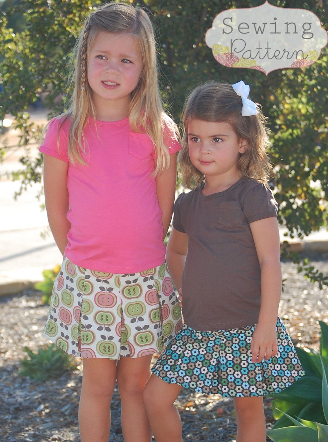 INSTANT DOWNLOAD- Sassy Pleated Skirt (Size 3 months to Size 6) PDF Sewing Pattern and Tutorial