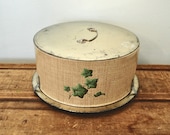 Vintage Cake Carrier Ivy