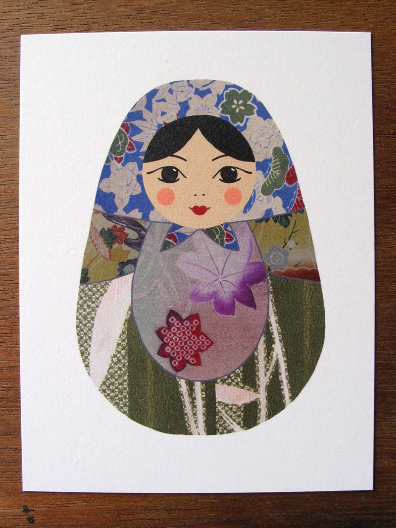 3 Matryoshka Postcards