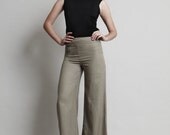 Wide Leg Pants - High waisted, classic wide leg in gorgeous silk / cotton