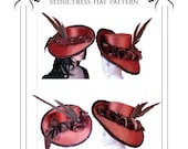 Buckram "Irene Adler" Victorian Hat Millinery Sewing Pattern -Steampunk