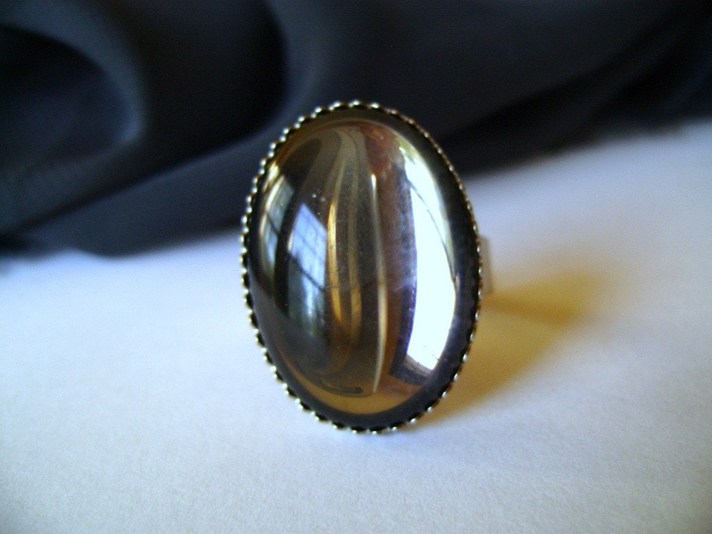 Smoky Mirror ring